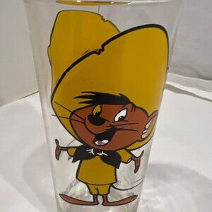 PEPSI Collector Series SPEEDY GONZALEZ 1973 Warner Bros glass Vintage